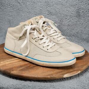 Camper Mens Ankle Boot 44/US 11 Sneakers Cream Leather Mid Top